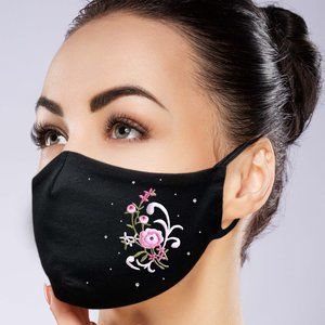 Flower Face Mask w/ filter pocket